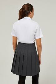 Trutex White Regular Fit Short Sleeve 2 Pack School Shirts - Image 4 of 7