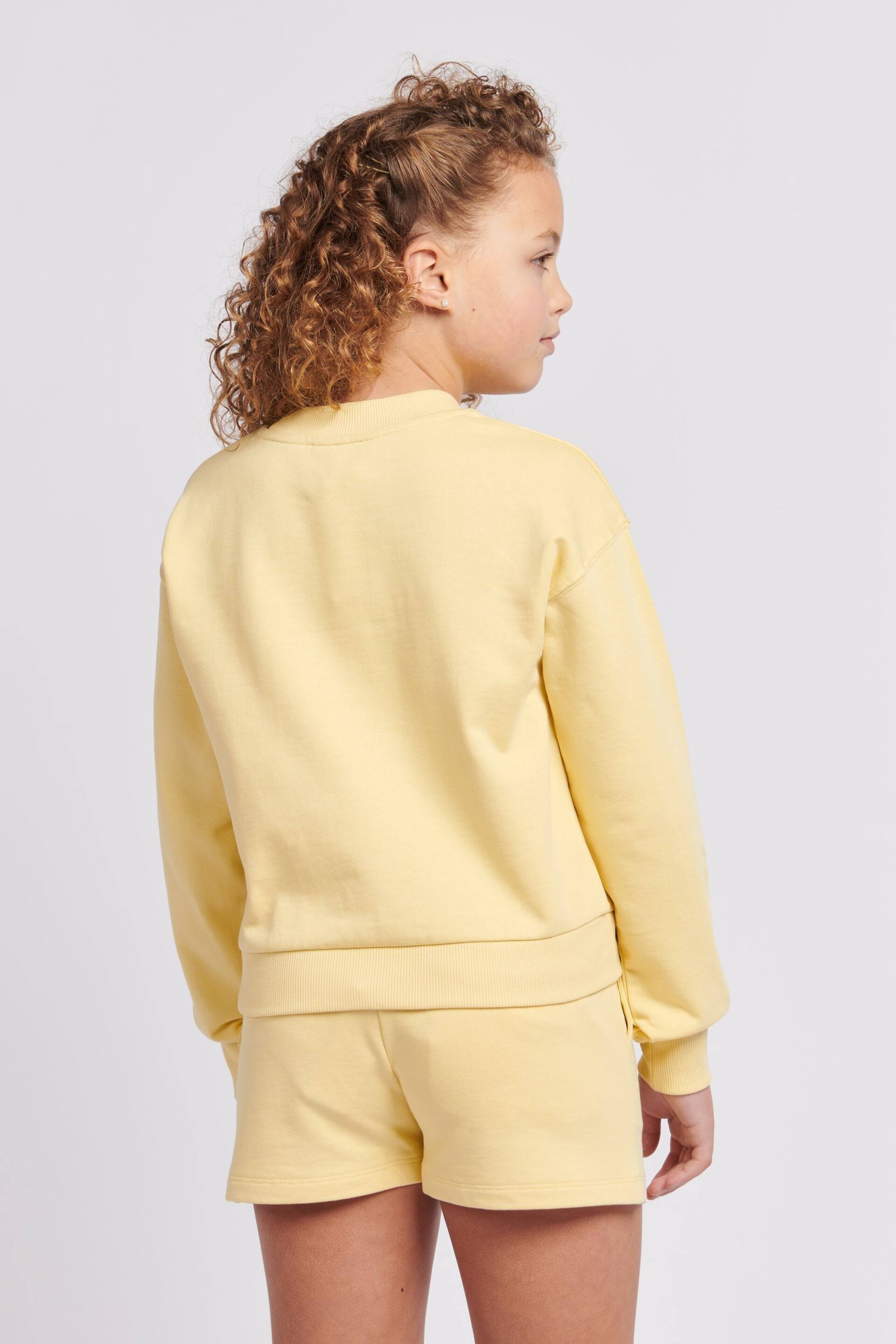 Lee Girls Yellow Regular Fit Badge Sweatshirt - Image 3 of 8