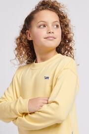 Lee Girls Yellow Regular Fit Badge Sweatshirt - Image 5 of 8