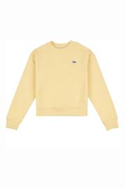 Lee Girls Yellow Regular Fit Badge Sweatshirt - Image 6 of 8