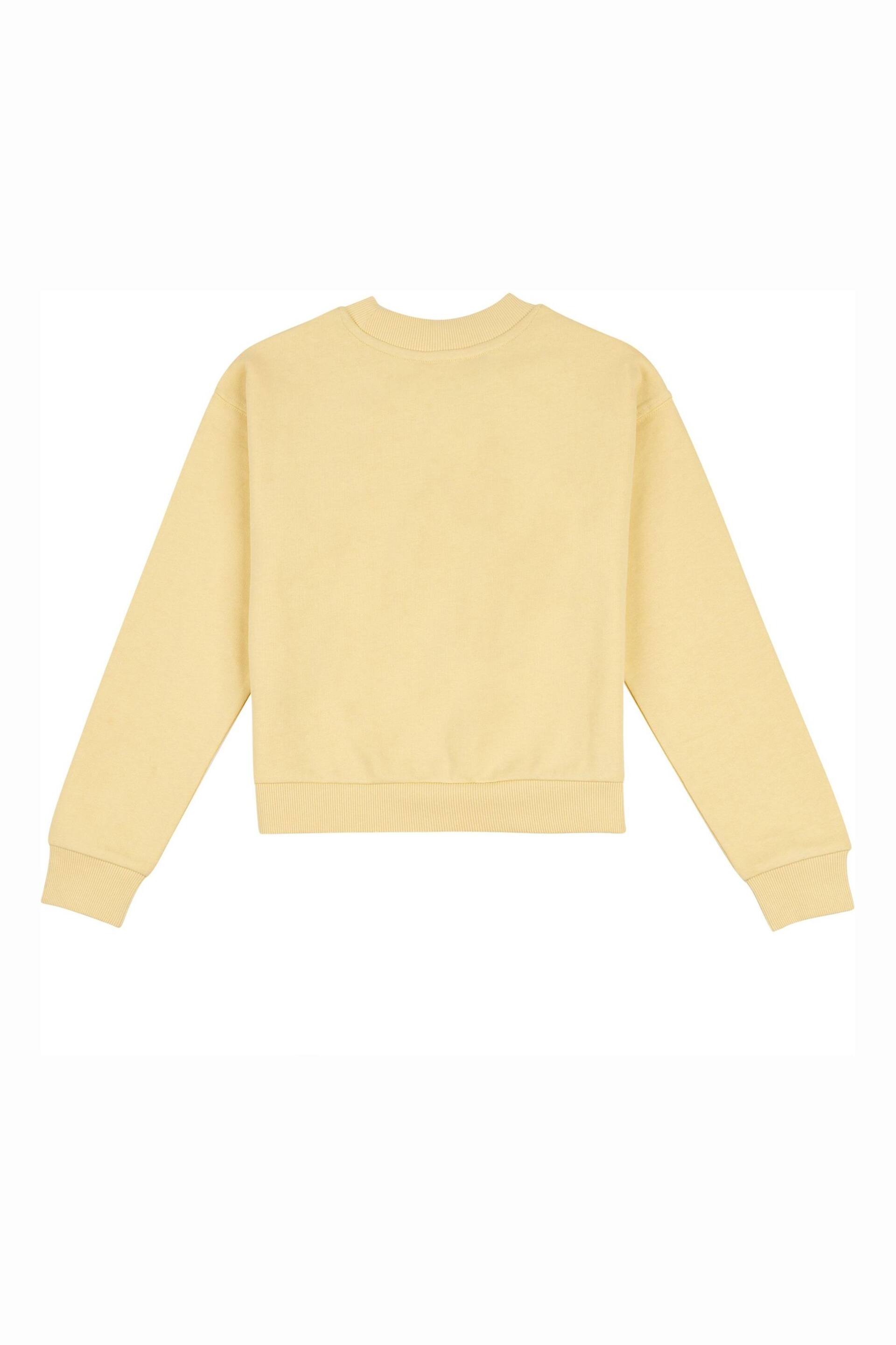 Lee Girls Yellow Regular Fit Badge Sweatshirt - Image 7 of 8
