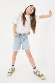 FatFace Blue Denim Bermuda Shorts - Image 2 of 5