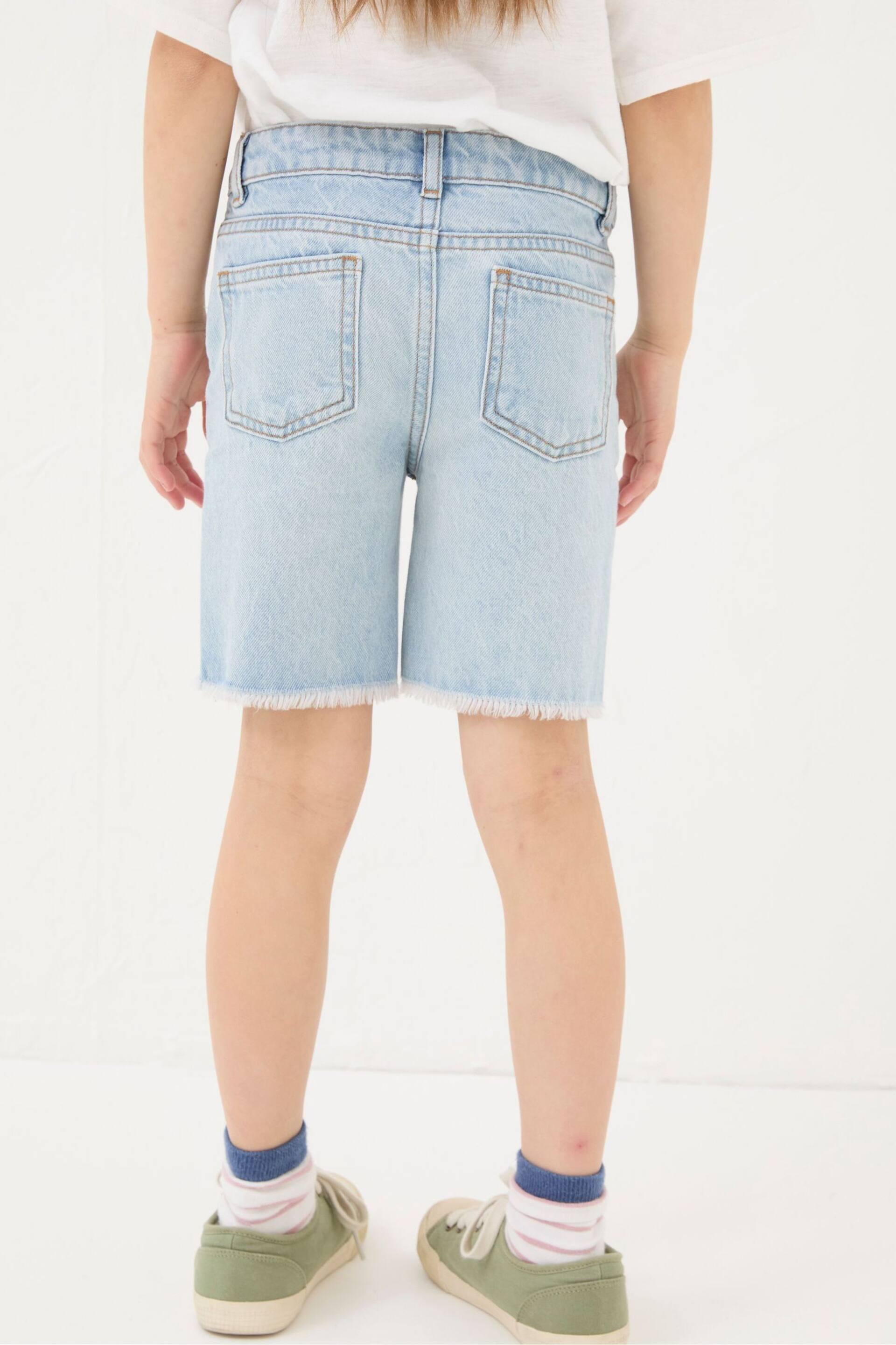 FatFace Blue Denim Bermuda Shorts - Image 3 of 5