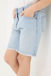 FatFace Blue Denim Bermuda Shorts - Image 4 of 5