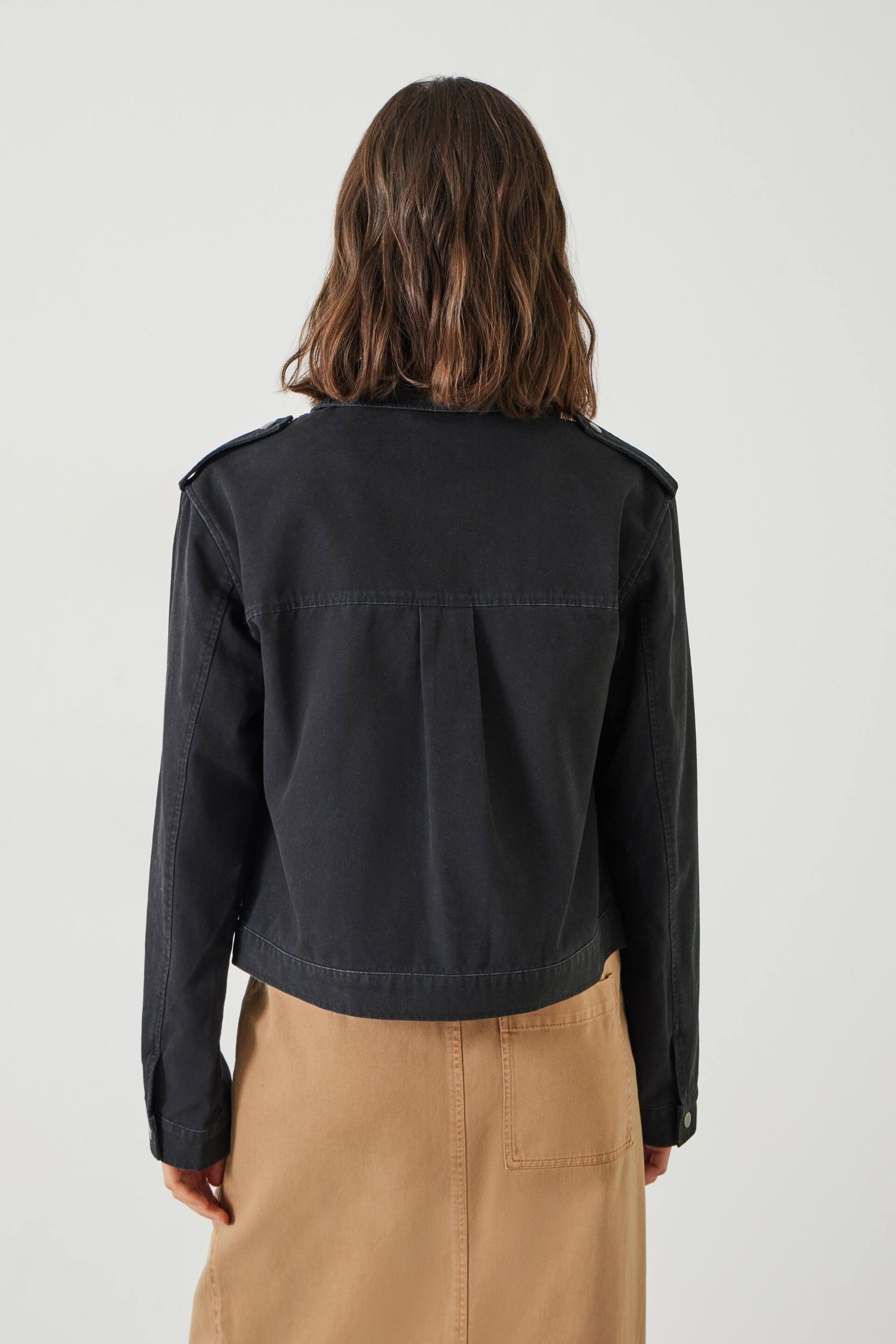 Hush Black Laurie Zip-Up Utility Jacket - Image 2 of 5