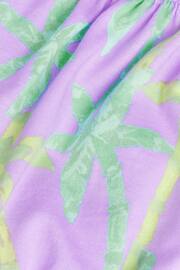 Monsoon Purple Palm Print Crop Top - Image 4 of 4