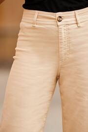 Sosandar Natural High Waist Wide Leg Cropped Jeans - Image 5 of 5