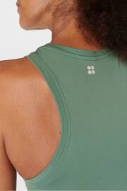 Sweaty Betty Cool Forest Green Athlete Crop Seamless Workout Vest - Image 2 of 7