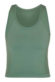 Sweaty Betty Cool Forest Green Athlete Crop Seamless Workout Vest - Image 7 of 7