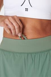 Sweaty Betty Cool Forest Green Tempo Run Shorts - Image 7 of 9
