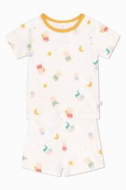 MORI Cream Organic Cotton and Bamboo Peppa Pig Print Summer Pyjama Set - Image 3 of 3