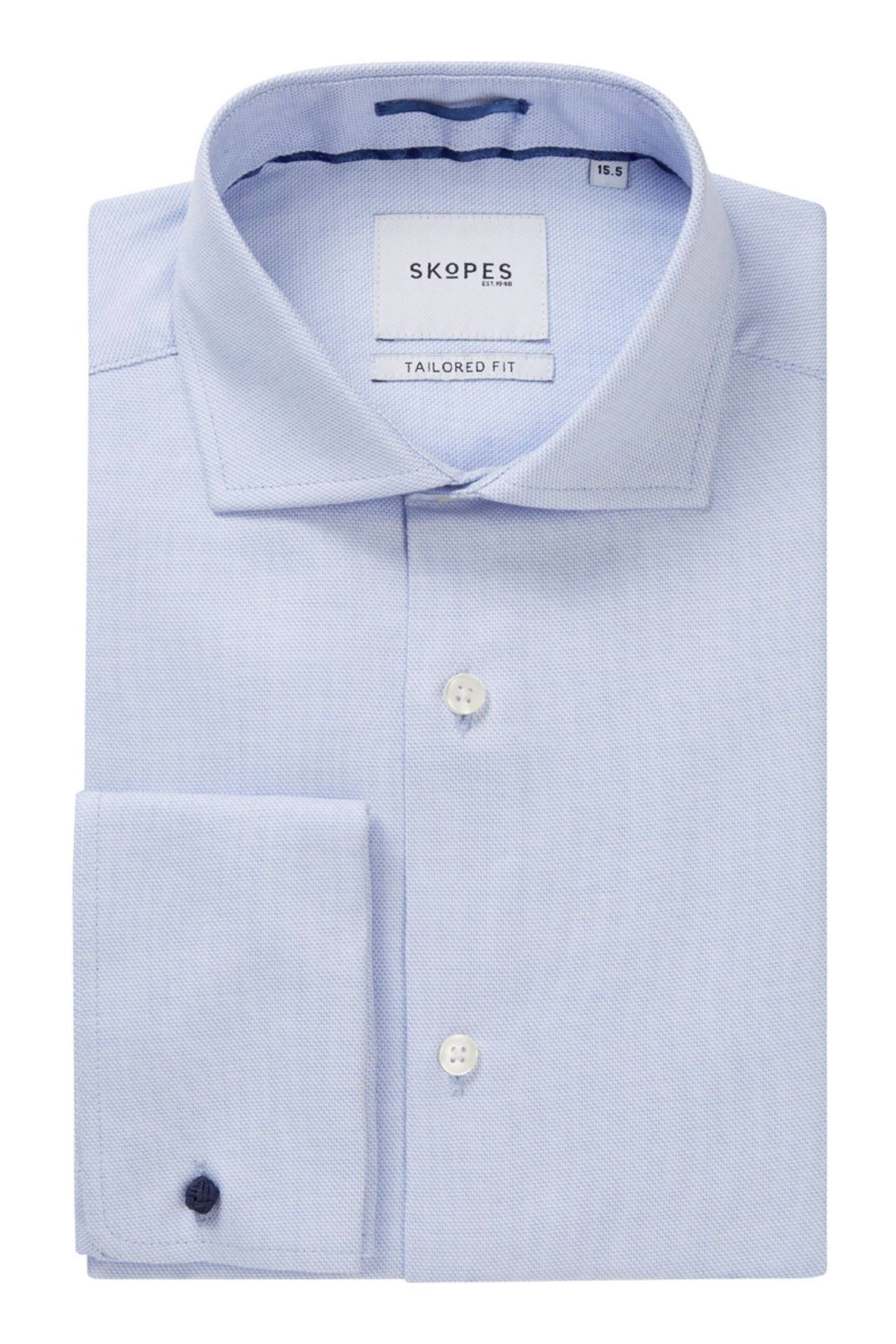 Skopes Tailored Fit Double Cuff Dobby Shirt - Image 7 of 10