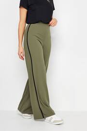 Long Tall Sally Green Side Stripe Wide Leg Trousers - Image 2 of 5