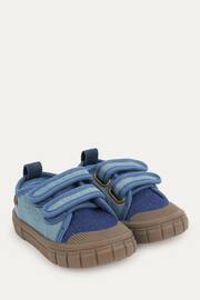 KIDLY Blue Denim Canvas Trainers - Image 2 of 4