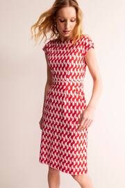 Boden Red Florrie Jersey Dress - Image 1 of 4