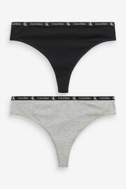 Calvin Klein Black Modern Thongs 2 Pack - Image 2 of 5