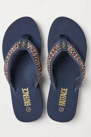 FatFace Blue Pentle Flip-Flops - Image 2 of 3