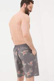 FatFace Brown Camber Hibiscus Swim Shorts - Image 2 of 4