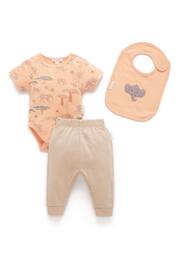 Purebaby Orange 3 Piece Gift Set - Image 1 of 4