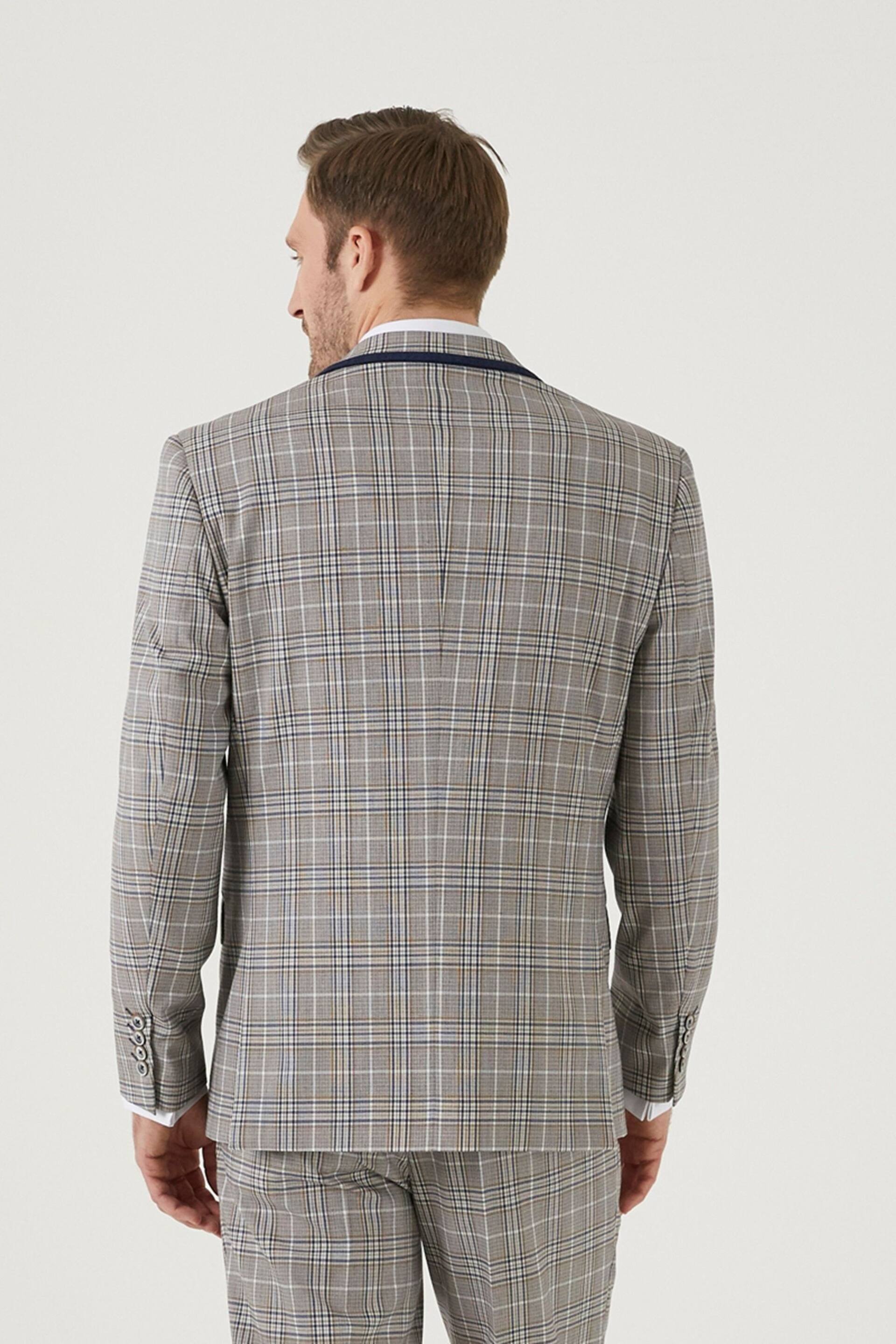 Skopes Tailored Fit Natural Whittington Check Suit: Jacket - Image 3 of 4