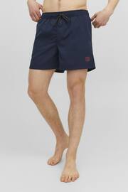 JACK & JONES Blue Swim Shorts With Contrast Lining - Image 1 of 7