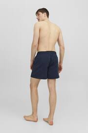 JACK & JONES Blue Swim Shorts With Contrast Lining - Image 3 of 7