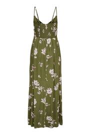 JDY Green Floral Print Cheesecloth Cami Maxi Summer Dress - Image 3 of 4