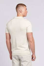 U.S. Polo Assn. Mens Regular Fit Combed Cotton Cream Polo Shirt - Image 2 of 4