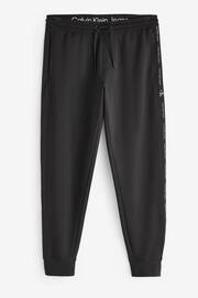 Calvin Klein Black Logo Repeat Joggers - Image 2 of 3