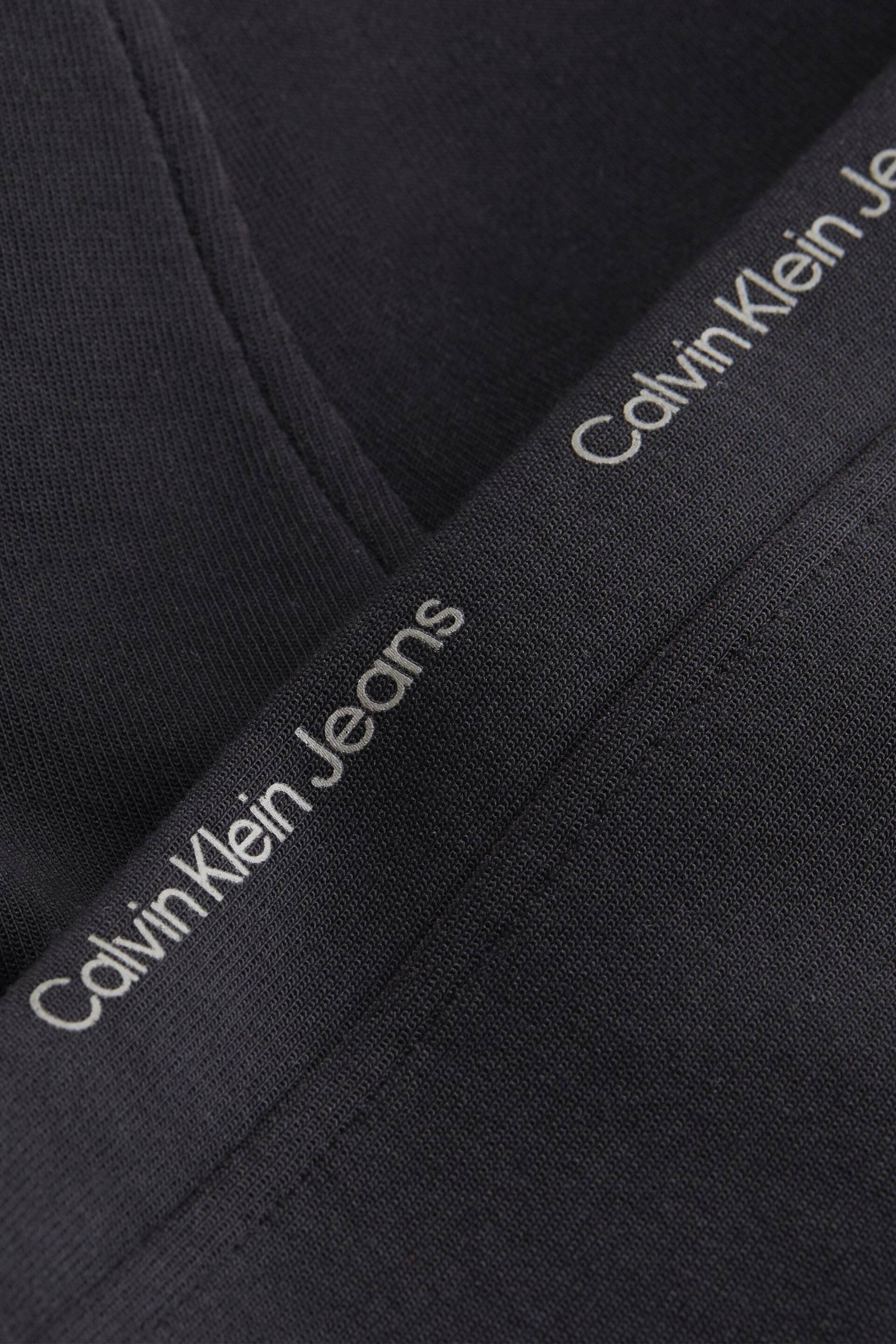 Calvin Klein Black Logo Repeat Joggers - Image 3 of 3