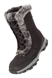 Mountain Warehouse Black Womens Ohio Thermal Fleece Lined Snow Boots - Image 6 of 6