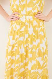 FatFace Yellow Marina Med Geo Maxi Skirt - Image 2 of 4