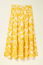 FatFace Yellow Marina Med Geo Maxi Skirt - Image 4 of 4