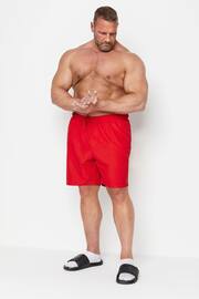 BadRhino Big & Tall Red Plain Swim Shorts - Image 2 of 4