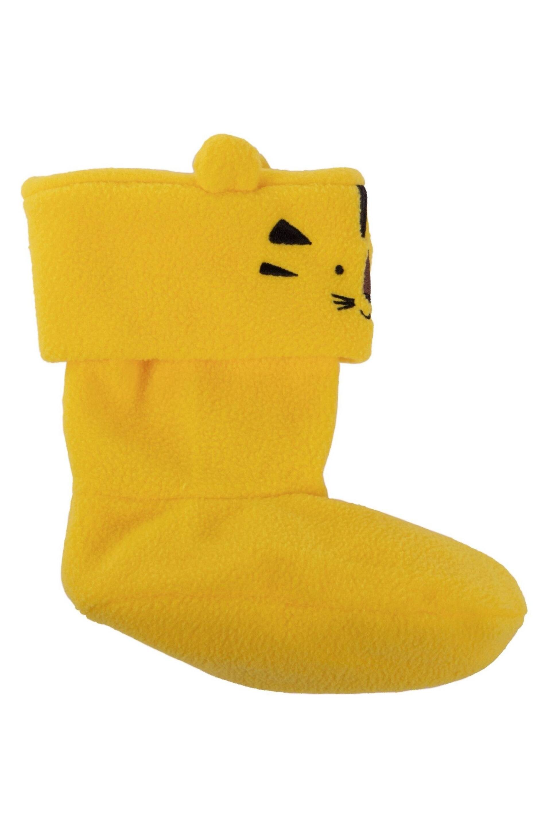 Totes Yellow Childrens Bunny Welly Liner Socks - Image 4 of 5