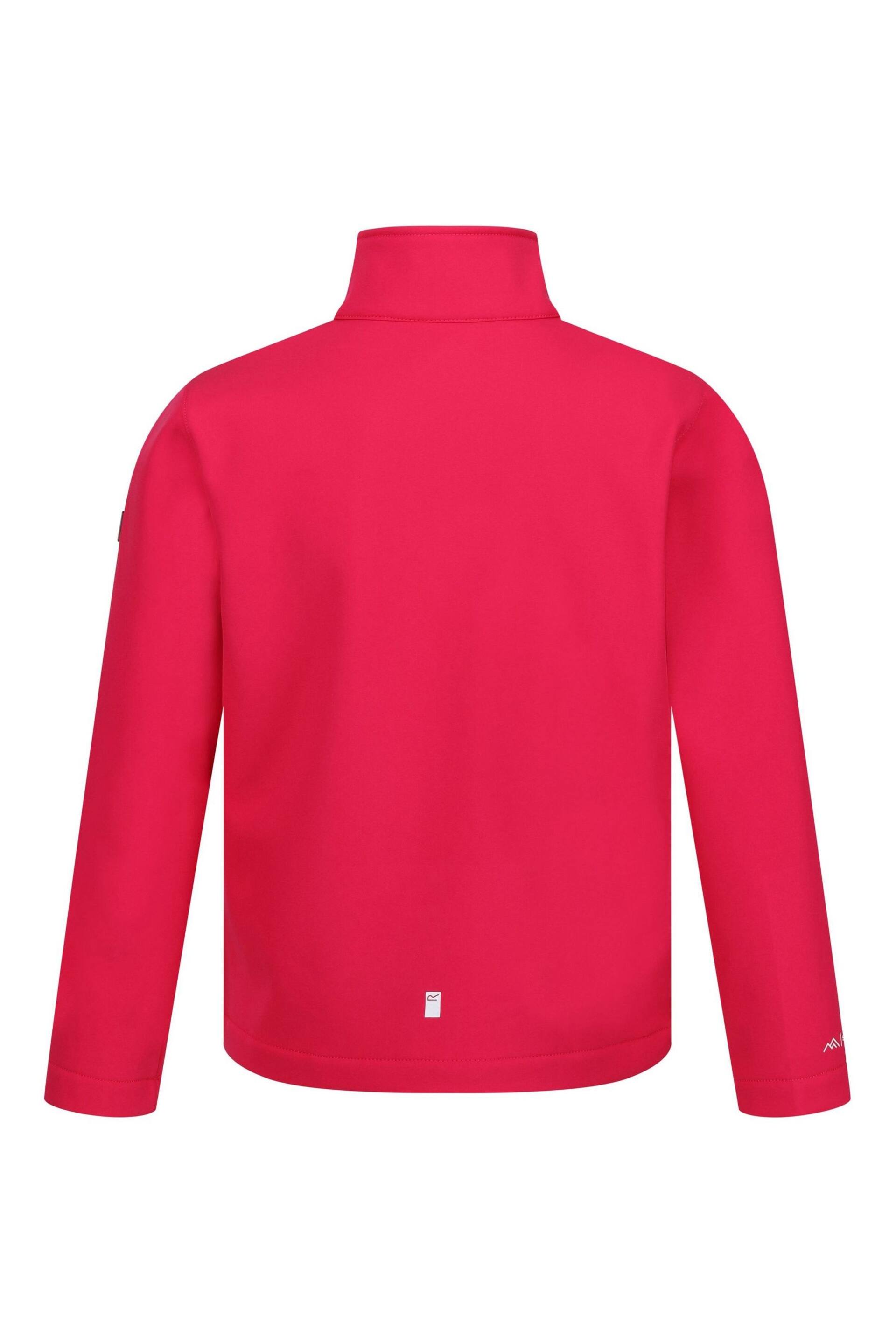 Regatta Pink Junior Cera Softshell Jacket - Image 6 of 7