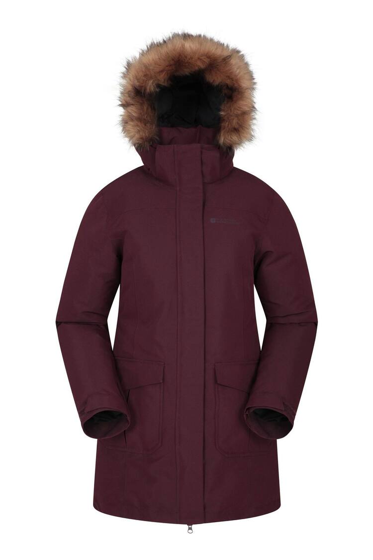 Mountain Warehouse Purple Tarka Waterproof Long Padded Jacket - Image 1 of 4