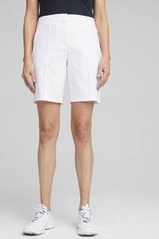 Puma White W Costa 8.5" Womens Golf Shorts - Image 1 of 4