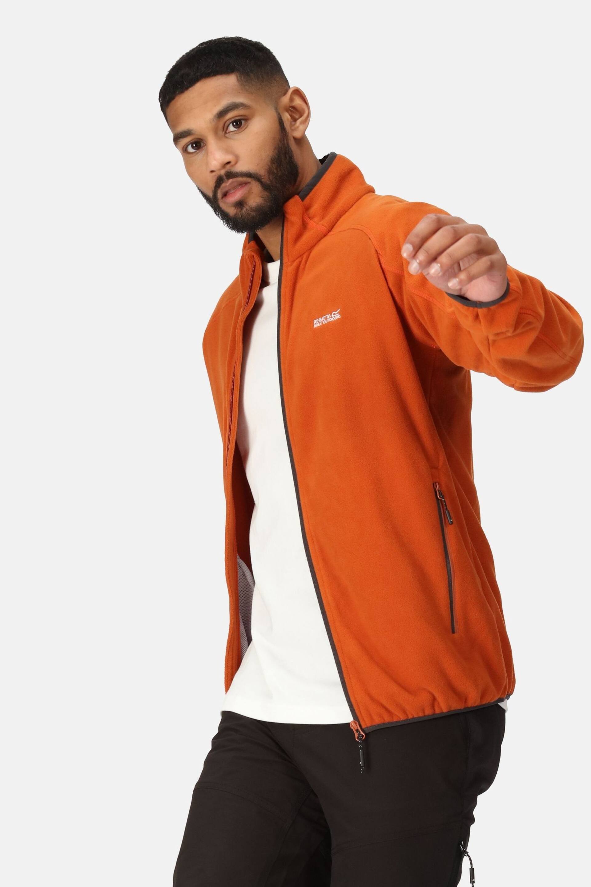 Regatta Orange Hadfield Full Zip Fleece - Image 5 of 9