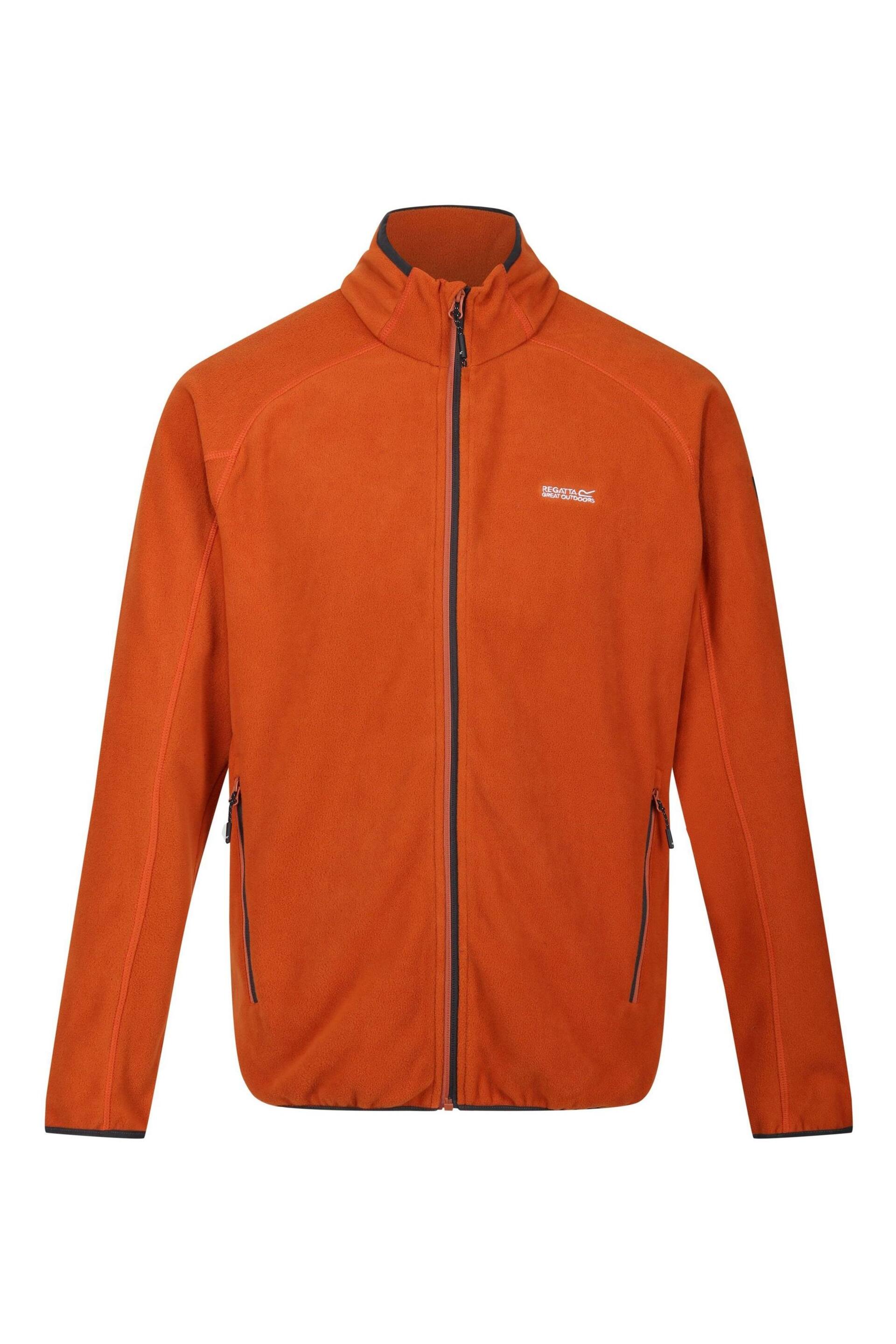 Regatta Orange Hadfield Full Zip Fleece - Image 7 of 9