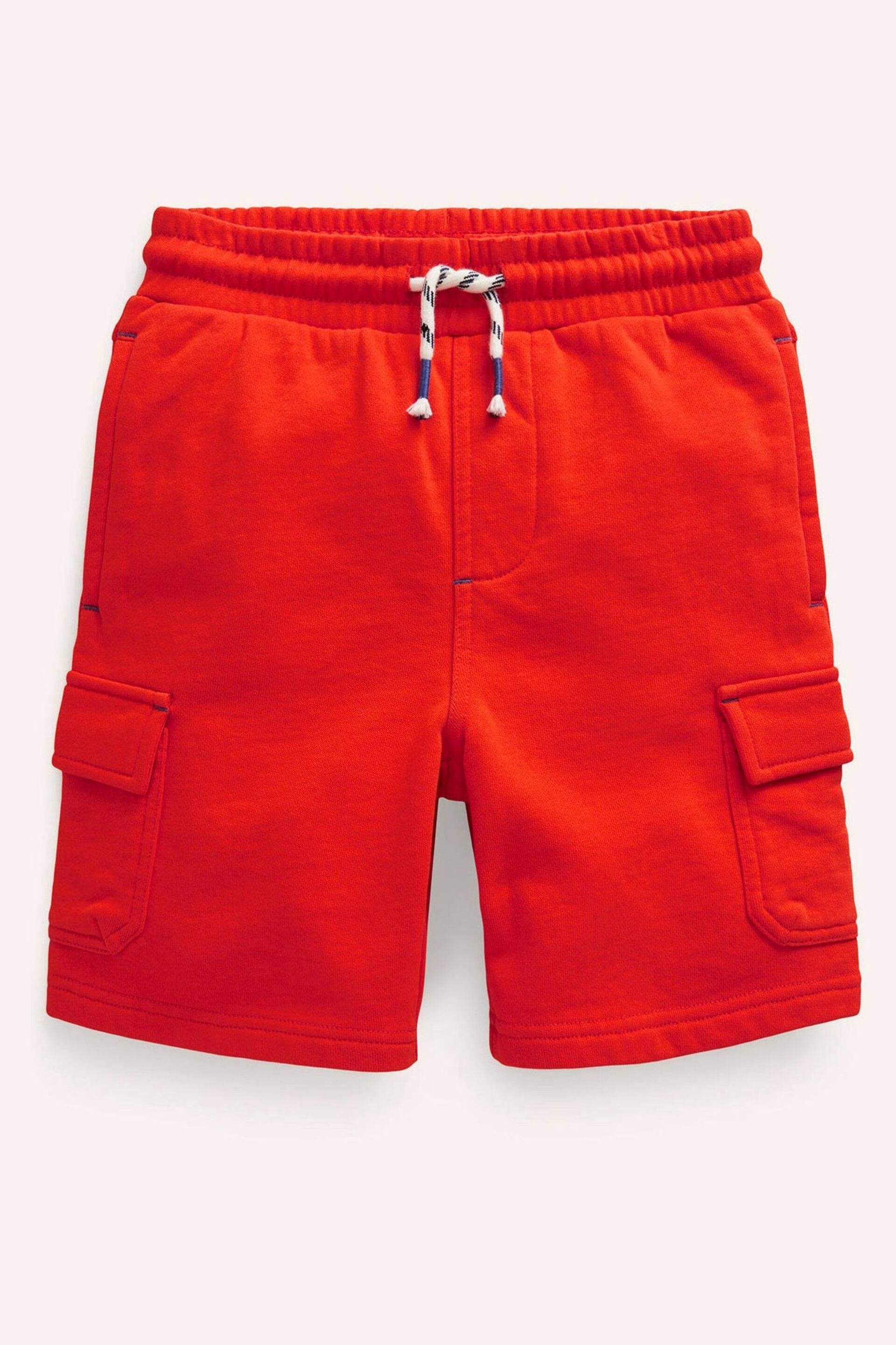 Boden Red Jersey Cargo Shorts - Image 1 of 3