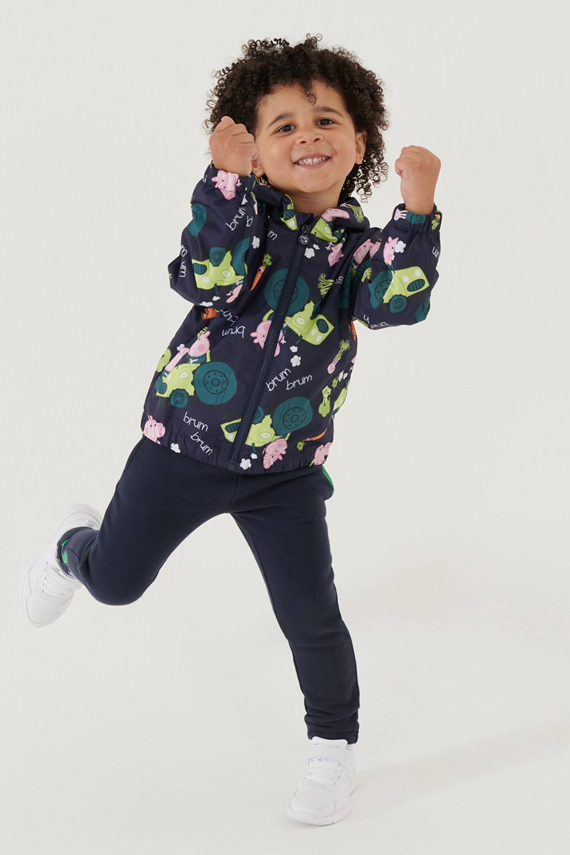 Regatta Dark Blue Peppa Pig Muddy Puddle Waterproof Jacket - Image 1 of 3