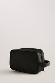 Ted Baker Black Russo Core Twill PU Striped Washbag - Image 3 of 4