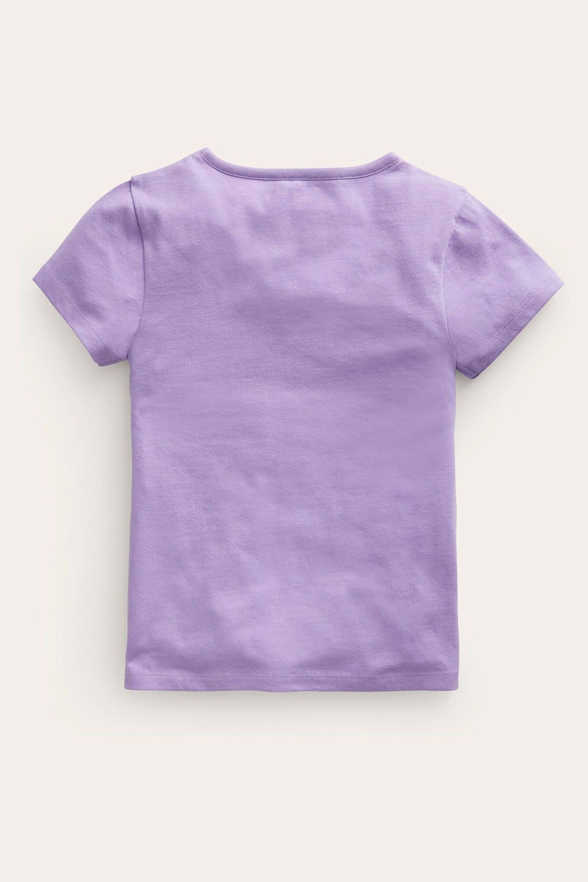 Boden Purple Superstitch Logo T-Shirt - Image 2 of 3