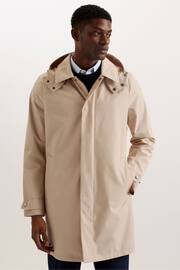 Ted Baker Brown Batterc Hooded Commuter Trench Jacket - Image 2 of 6