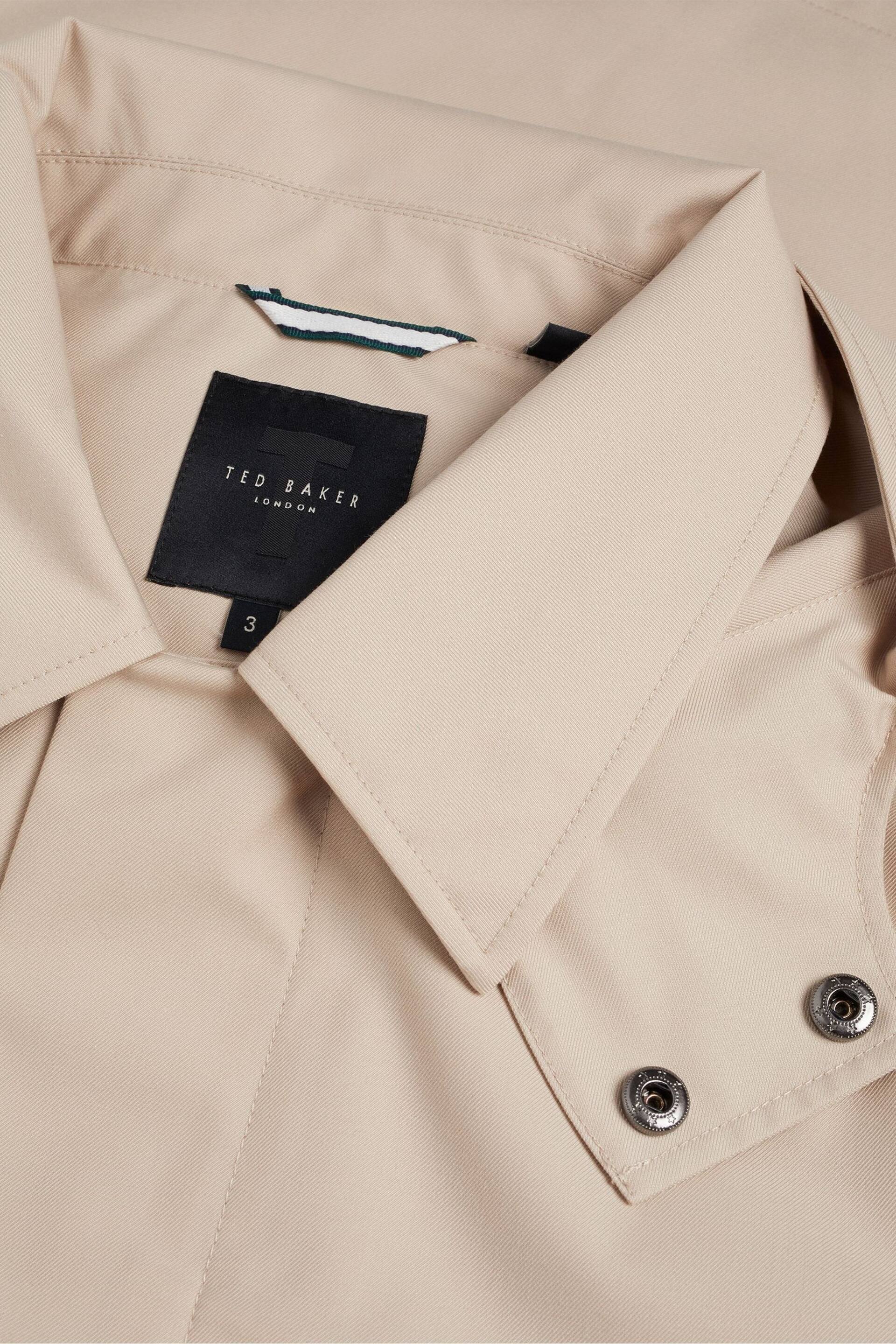 Ted Baker Brown Batterc Hooded Commuter Trench Jacket - Image 3 of 6