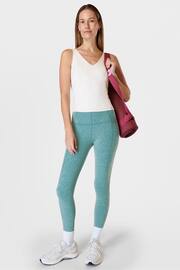 Sweaty Betty Reef Teal Blue Marl 7/8 Length Super Soft Yoga Leggings - Image 1 of 8