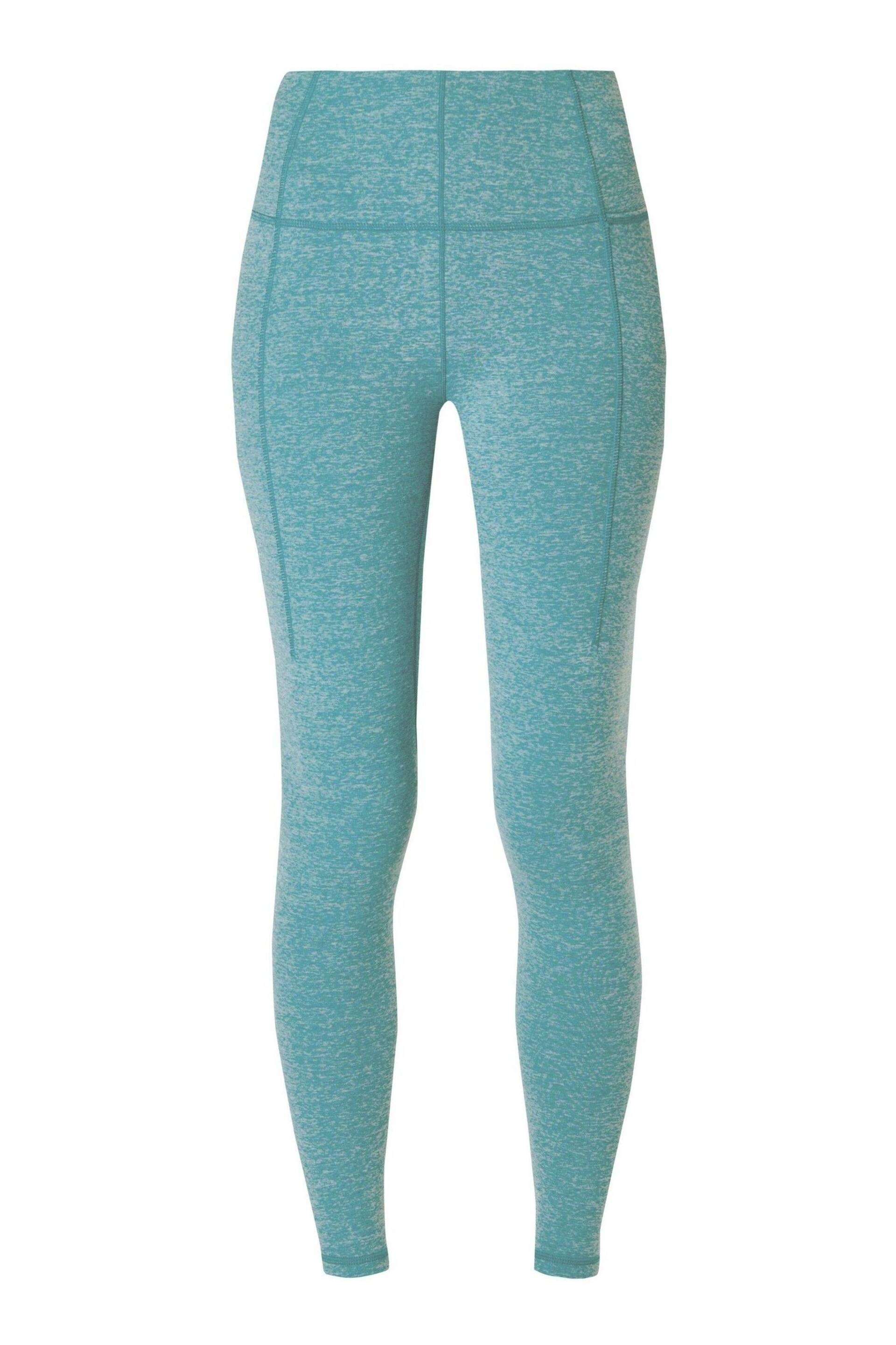 Sweaty Betty Reef Teal Blue Marl 7/8 Length Super Soft Yoga Leggings - Image 8 of 8