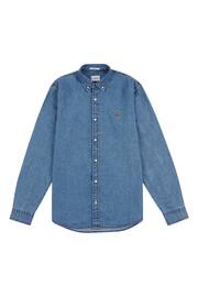 U.S. Polo Assn. Mens Blue Chambray Shirt - Image 5 of 6