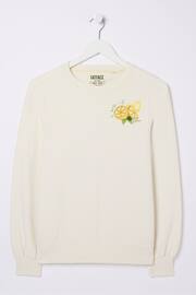 FatFace Natural Eve Lemons Crew Sweatshirt - Image 5 of 6